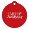 Big Dot of Happiness Red and Gold Friendsmas - Friends Christmas Party Favor Gift Tags (Set of 20)